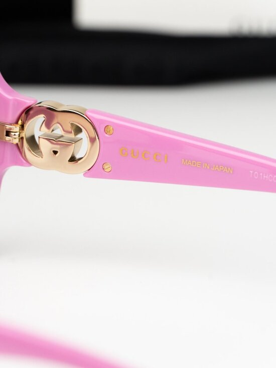 Gucci Women Sunglasses Pink Burgundy Gradient Square GG2015S 005 NEW AUTHENTIC main image 4